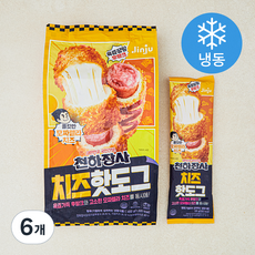 진주햄 천하장사 치즈 핫도그 4개입 (냉동), 400g, 6개