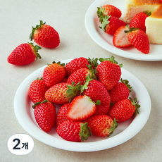 퓨어웍스코리아 딸기, 2개, 300g(24과)