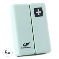 주앙오브제 파스텔 휴대용 약 보관함 03 연한 초록색, 5개