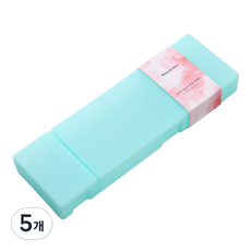 지아이니 감성 심플 나눔 분리 필통, 민트, 5개