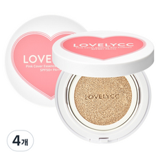 러블리씨씨 핑크 커버 에센스 선쿠션 10호 SPF50+ PA+++, 15g, 4개