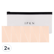 IPKN 高彈性楔形粉撲 10入, 2個, 米色