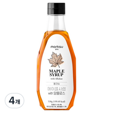 몽크슈 메이플시럽 WITH 알룰로스, 530g, 4개