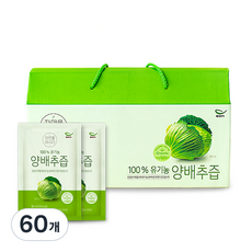 본죽 자연을 마시다 유기농 양배추즙, 60개, 90ml