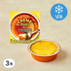 깨먹는 크림브륄레 디저트 (냉동), 80g, 3개, 1개입