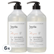 제이멜라 인 프랑스 플뢰르 그레이스 헤어 샴푸 리치 앤 피오니향, 1L, 6개
