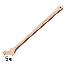 코멧 편백나무 효자손, 우드색, 5개
