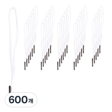 데이모드 라벨용 무핀 실고리, 07 블랙팁 + 화이트끈, 600개