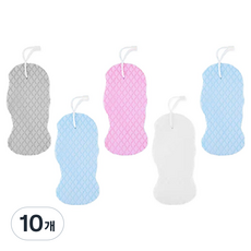 魚形去角質海綿, 隨機出貨, 10個, 1入