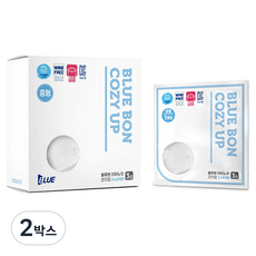 블루본 아이노우 코지업 중형 스트랩 일체형 마스크, 화이트, 2박스