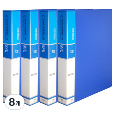 마이다스 PP칼라 O링 바인더 3공 민 3cm A4, 청색, 8개