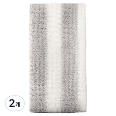 Toolif 清爽時尚沐浴巾, 2個, 灰色, 2入