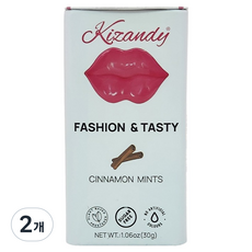 키잰디 슈가프리 민트 캔디 시나몬맛, 30g, 2개