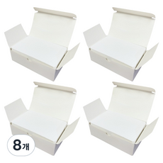 HANEE 空白便條卡, 白色, 100張, 8個