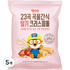 어니스트에프엔비 뽀로로 크리스피롤, 딸기맛, 240g, 5개