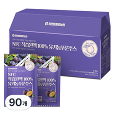 참앤들황토농원 NFC 착즙원액 유기농 푸룬주스, 80ml, 90개