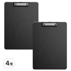 KHOHIMO A4 PP材質板夾 3mm 3W321, 黑色, 4個