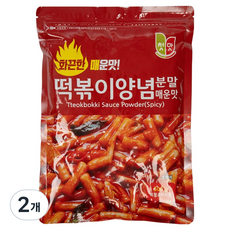 첫맛 떡볶이 양념분말 매운맛, 500g, 2개