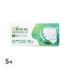닥터숲 마스크 성인용 KF-AD 대형, 화이트, 5개