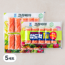 대림선 크라비아 맛살 180g + 90g 세트, 270g, 5세트