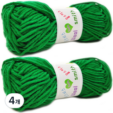 Happysil Woolsmith 針織線 4p, 44綠色