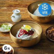 맛있는녀석들 석쇠구이 고기비빔냉면 밀키트 (냉동), 670g, 6개