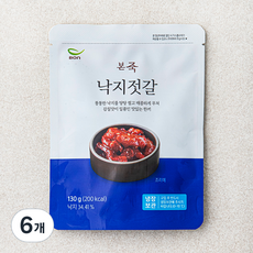 본죽 낙지젓갈, 130g, 6개