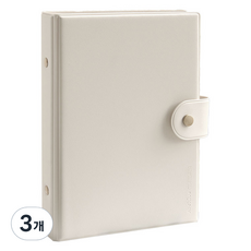 리코즈 아카이브 다이어리 바인더 커버 A6 6공, 바닐라, 3개