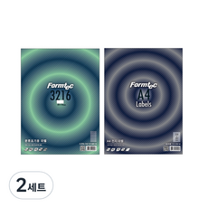 Formtec 分類標示用標籤紙 16格 100張 LS-3216 + 雷射噴墨標籤紙 1格 20張 LQ-3130 套組, 2套