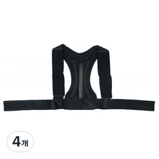 심플라인 바른자세 어깨밴드 블랙 L, 4개