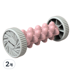 Rox 健康按摩足部滾輪 腳底穴位按摩器, 粉紅色, 2個