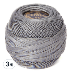 DMC 19號線 80編織刺繡蕾絲線, 414, 3個