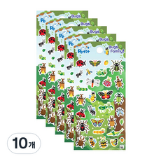 Petit 秋季 Bugs Family 貼紙 DA5462, 10個, 混合顏色