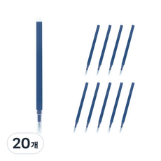 PILOT 百樂 Frixion 按鍵式專用替芯 0.7mm LFBKRF-12F, 藍黑色, 20個