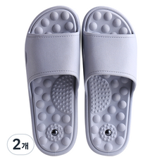 通勤倉庫 室內指壓拖鞋 260~265mm, 2個, 灰色