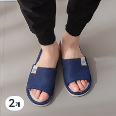 Noris Spiele 男士 NEW 時尚室內拖鞋, 海軍藍色, 2個