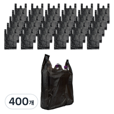 Swiss Knox Handle Mart Market 黑色塑料袋, 36L, 1組