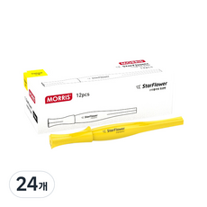 MORRIS 星花方頭螢光筆, 黃色, 24個