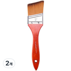 Liz J 美術用品 高級油畫 壓克力畫 排刷 01 50mm 斜角, 2個, 190 x 50 x 10 mm