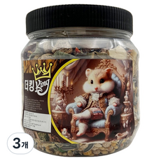 포시즌 햄스터 더킹 사료, 3개, 1.2L