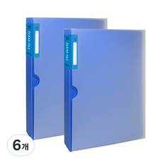 Dream產業透明文件夾 60張, 藍色, 6個