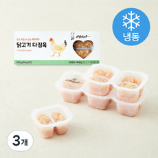 배마마 굵게 다짐 닭고기 (냉동), 180g, 3개