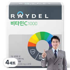 레이텔 비타민C 1000, 60정, 4세트