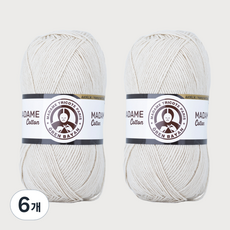 DIKTAS Madame Cotton棉質混紡毛線 2入, 34.香草, 6個