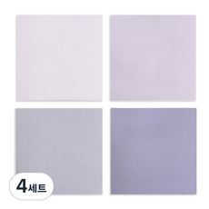 Walgadaks 彩色繪畫便條磚 薰衣草 4款, 淡薰衣草, 憂鬱薰衣草, 牛奶紫, 紫羅蘭色, 4套