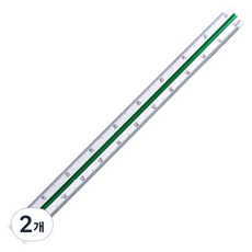산키스 삼각 스케일 30cm, 혼합 색상, 2개