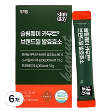 슬림웨이 카무트 브랜드밀 발효효소, 6개, 30회분