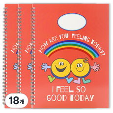 Bfancy B-Kids 國小微笑無主題橫線筆記本, 太陽彩虹, 18個