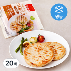 굽네 닭가슴살 스테이크 오리지널 (냉동), 100g, 1개입, 20개