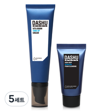 DASHU 男士提亮防曬霜 50ml+深層水泡沫洗面乳 30ml, 5組, 白色